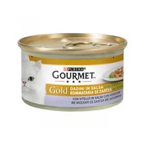 Purina Gourmet Gold Dés En Sauce Au Veau Et Légumes Pour Chats Boîte 85 g-4