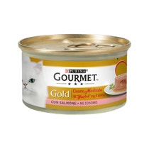 Purina Gourmet Gold Soft Heart Au Saumon Pour Chats Boîte 85g-0