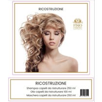Fisiolinea Kit de Reconstruction Capillaire Shampoing + Masque + Huile-1