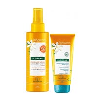 Klorane Kit Polysianes Sublime Solar Spray SPF50 200ml + Monoi Shower Shampoo 75ml-1