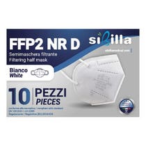 Sibilla Semimaschera FFP2 Modello 601 Bianco 10 Pezzi-1