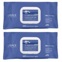 Uriage Bebe Lingettes Nettoyantes à l'Eau 70+70 Pièces-2
