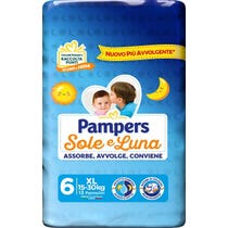 Pampers Sole E Luna Extralarge Taille 6 (15-30 Kg) 13 Couches-2