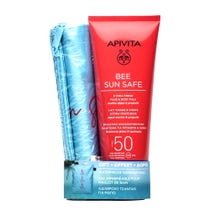 Apivita Bee Sun Safe Hydra Fresh Face & Body Milk SPF50 200ml + Clutch-1