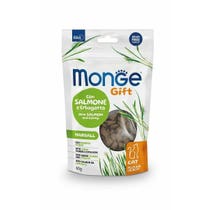 Monge Filled & Crunchy Hairball Snack for Cats Salmon and Erbagatta 60g-1