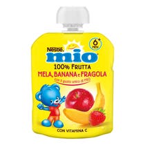 Nestlè Mio Pochette Purée Pomme/Banane/Fraise 90 g 6 mois+-6