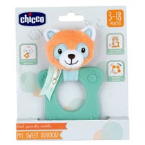 Chicco My Sweet Doudou Anneau de Dentition Panda Rouge 3-18m 1 Pièce-1