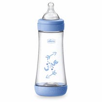 Chicco Baby Bottle Perfect 5 Light Blue Baby Bottle Fast Flow 300 ml 4 Months+-5