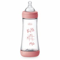 Chicco Biberon Perfect 5 Rose Biberon Débit Rapide 300 ml 4 Mois+-5