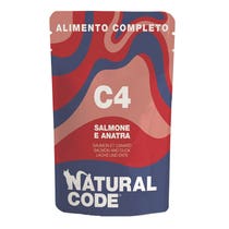 Natural Code C04 Salmone E Anatra Gatti Adulti Busta 70g-1