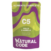 Natural Code C05 Pollo E Agnello Gatti Adulti Busta 70g-1