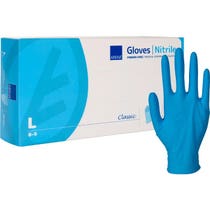 Abena Guanto Nitrile Senza Polvere Blu Taglia L 100 Pezzi-3