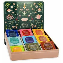 Neavita Routine Caja de té de hierbas en lata verde con 36 filtros orgánicos surtidos-2