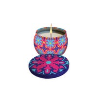 Bougie Parfumée d'Été Colors Citronnelle et Géranium 120g-1