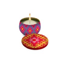 Bougie Parfumée Colors Summer Bois de Cèdre 120g-1