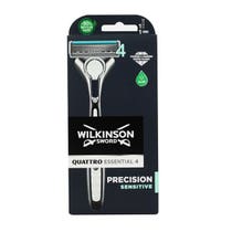 Wilkinson Quattro Essential 4 Rasoir Precision Sensitive 4 Lames Manche + 1 Remplacement-1