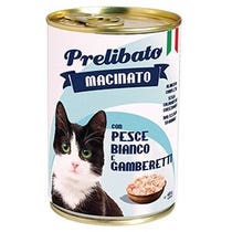 Unipro Gatto Prelibato Macinato con Pesce Bianco e Gamberetti 400g-1