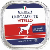 Unipro Unicamente Vitello Cibo Umido Cani Adulti Vaschetta 150g-1