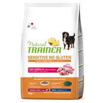 Natural Trainer Sensitive No Gluten Medium & Maxi Adult With Rabbit For Adult Dogs 3kg-1