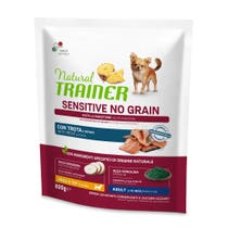 Natural Trainer Sensitive No Grain Small & Toy Adult With Trout For Dogs Toy 800g-1