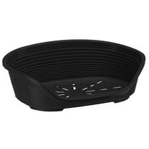 Ferplast Caseta para perros y gatos Siesta Deluxe de plástico negro, talla 6-1