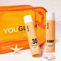 Youglam Sun Protection 30 Kit Solaire Visage/Corps 100 ml + Glowly Aftersun 100 ml + Beauty Case-1