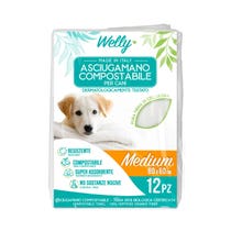 Welly Toalla Compostable Mediana 80x60 Cm 12 Piezas-1