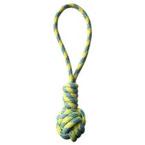 Cotonosso Crosses Knot With Ball Pastel Yellow Toy For Dogs 40cm-1