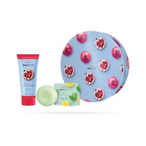 Pupa Fruit Lovers Kit 2 004 Pomegranate Shower Milk 200ml + Solid Shampoo 60g-1