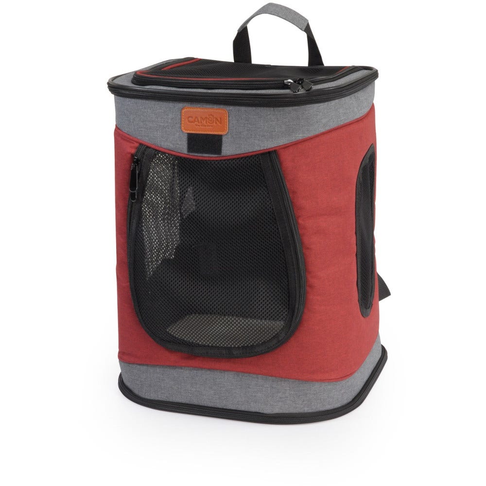 Mochila Camon Pet Para Perros Hasta 12kg Gris
