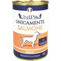 Unipro Unicamente Salmone Cibo Umido Cani Adulti Barattolo 400g-1