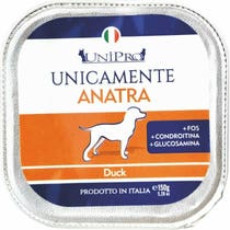 Unipro Unicamente Anatra Cibo Umido Cani Adulti Vaschetta 150g-1