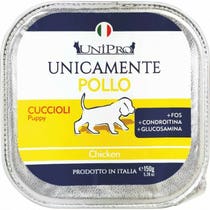 Unipro Unicamente Pollo Cibo Umido Cani Cuccioli Vaschetta 150g-1