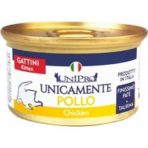 Unipro Unicamente Pollo Cibo Umido Gattini Barattolo 85g-1