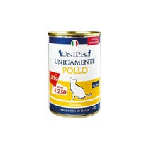 Unipro Unicamente Pollo Cibo Umido Gatti Adulti Sterilizzati Barattolo 400g-1