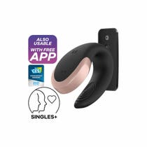 Vibromasseur Satisfyer Double Love Connect App Noir-8