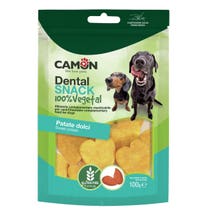 Cemon Bauveg Snack Petits Coeurs à la Patate Douce pour Chien 100g 4.5cm-4