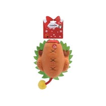 Camon Peluche Pavo Navideño con Cuerda para Perros-3