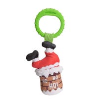Camon Papá Noel en la Chimenea en Peluche y TPR para Perros 35cm-2