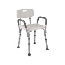 Asiento Ducha Con Respaldo Y Brazos Extraibles BA44-1