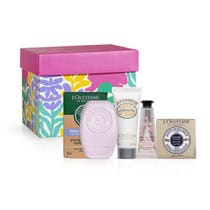 L'Occitane Caja Champú Sólido 60g + Crema de Manos 10ml + Leche Concentrada de Almendras 20ml + Jabón Sólido 50g-1