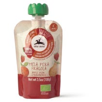 Alce Nero Baby Food Bio Purée Pomme/Poire/Fraise 6 Mois + 100g-2