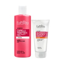 EuPhidra Shampooing pour Cheveux Traités 250 ml + Après-Shampoing Nourrissant Démêlant 200 ml-1