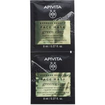Apivita Express Beauty Cleansing Face Mask Green Clay 2x8ml-2