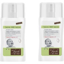 Bipacco Flocons de Riz Talc Non Talc Spray 2x100ml-1