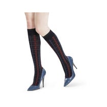 Solidea Medias Escocesas Hasta La Rodilla 100 Elásticas Negras L-1