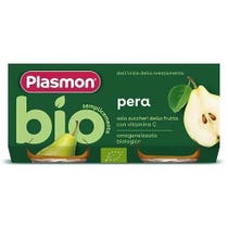 Plasmon Aliment Bébé Poire Bio 2x80g 6Mois+-1