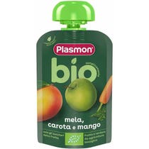 Plasmon Sachets Pomme Carotte Mangue Bio 100g-1