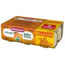 Plasmon Aliment Bébé 4 Fruits 6x80g 6 Mois+-1