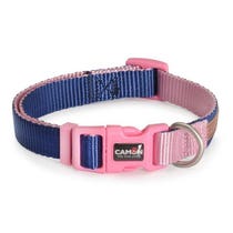 Camon Adjustable Collar Double Premium Blue/Pink for Dogs Puppies 20x360cm/480mm-2